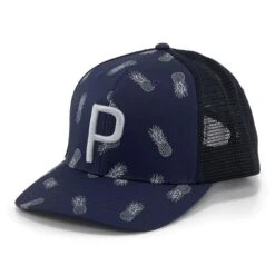 Puma Gents Pineapple Trucker P Cap Navy Blazer - High Rise