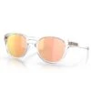 Oakley Latch Matte Clear Glasses 53 Prizm Rose Gold Polarized