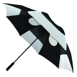 Pro Series 2 62" Umbrella Black White