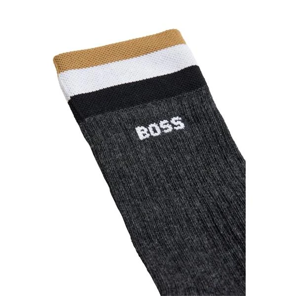 Boss Gents QS Rib Stripe Sock 43-46 Charcoal 12 - Image 2