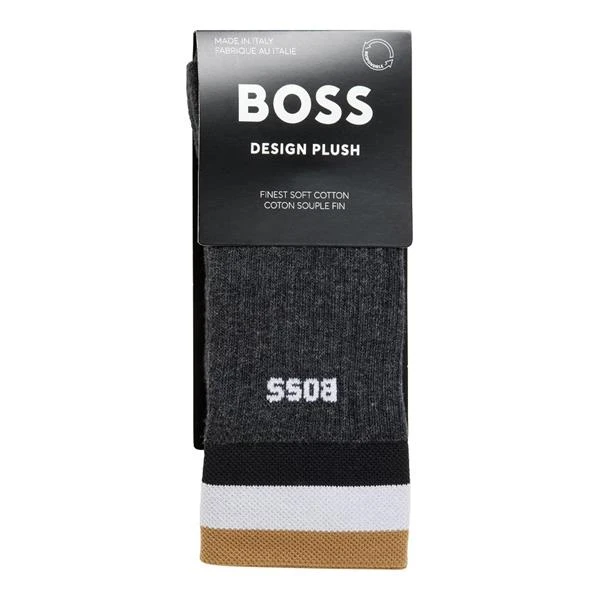Boss Gents QS Rib Stripe Sock 43-46 Charcoal 12 - Image 3