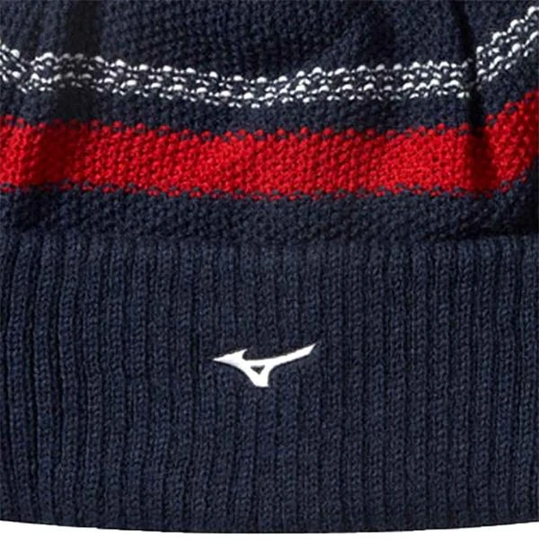 Mizuno BT Pom Pom Hat Deep Navy - Image 2