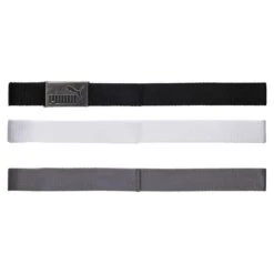 Puma 3 In 1 Web Belt White - Black - Grey