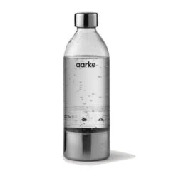 Aarke PET Water Bottle . Polished Steel