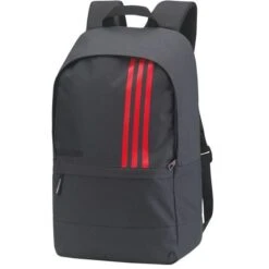 ADIDAS 3 Stripe Backpack Grey - Red
