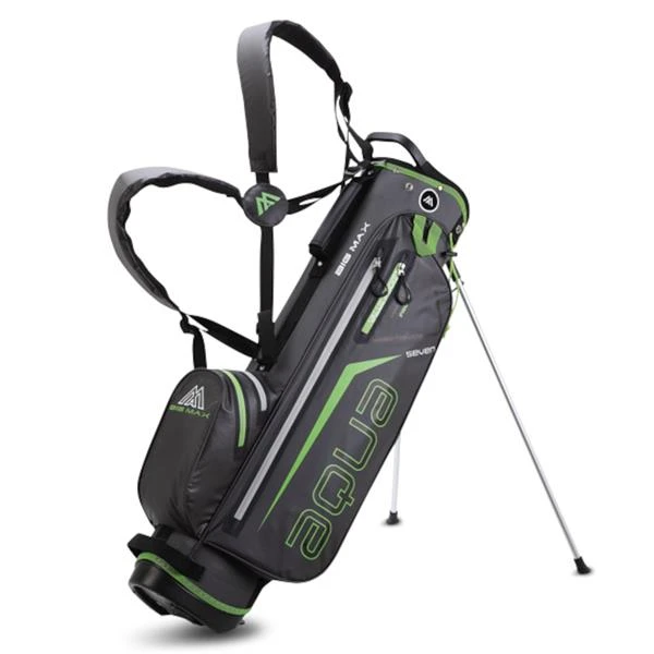 Aqua Seven W/P 4 Way Stand Bag Charcoal Lime