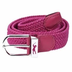 Woven Golf Belt Hot Pink