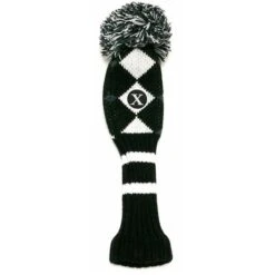 Callaway Pom Pom Hybrid Headcover Black - Titanium - White