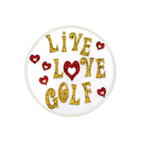 Magnetic Hat Clip And Marker Live Love Golf