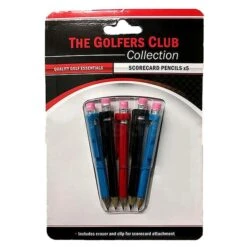 Pencil + Eraser 5-Pack . Multicolour