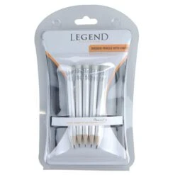 Wooden Pencils 5-Pack White
