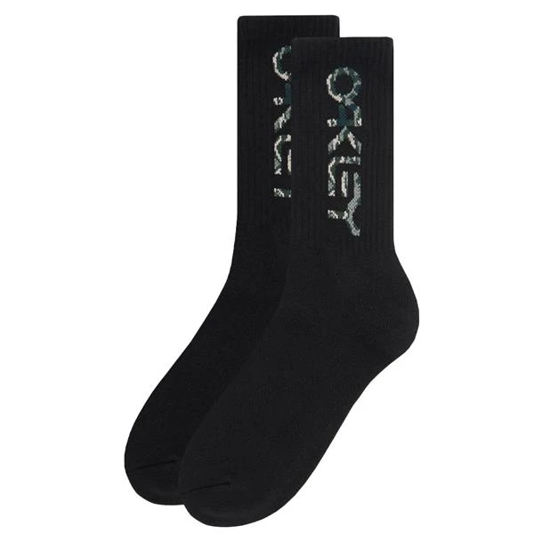 Oakley Gents B1B Socks 3 Pack Large Blackout 02E - Image 2