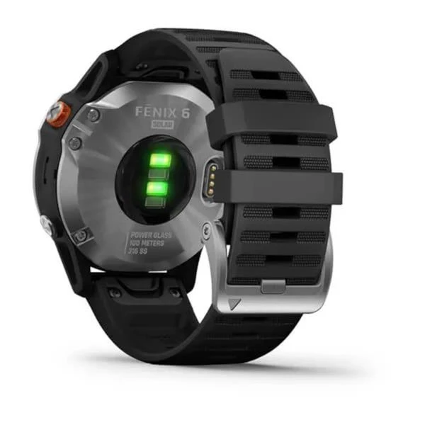 Garmin Fenix 6 Solar GPS Watch Silver Black - Image 5