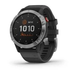 Garmin Fenix 6 Solar GPS Watch Silver Black