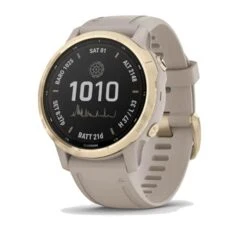 Garmin Fenix 6S Pro Solar GPS Watch Gold - Sand