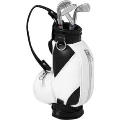 Longridge Mini Golf Bag Pen Set Black White