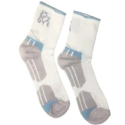 Ladies Socks Patty 2-Pair Pack White - Turquoise