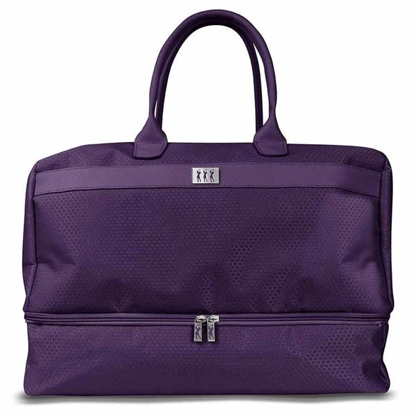 Honeycomb Holdall With Shoe Compartment Purple