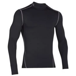 Under Armour Gents ColdGear Armour Compression Mock Black - Steel