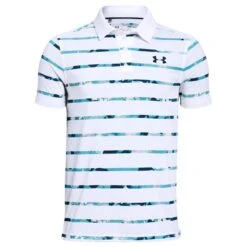 Under Armour Junior - Boys Threadborne Polo Shirt White (102)