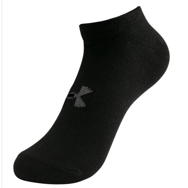 Under Armour Ladies Essential No Show Low Socks 6-Pairs Black (001) - Image 2