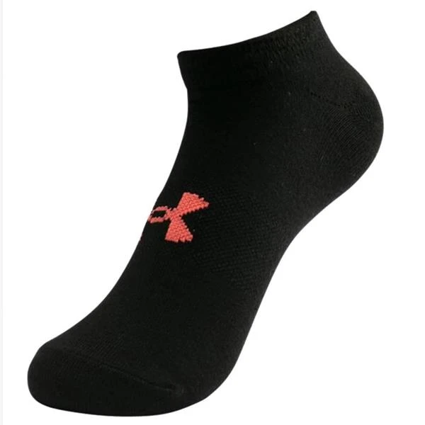 Under Armour Ladies Essential No Show Low Socks 6-Pairs Black (001) - Image 3