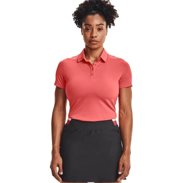 Under Armour Ladies Zinger Polo Shirt Red (690) - Image 3