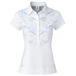 Daily Sports Ladies Viola Cap Sleeve Polo Shirt White