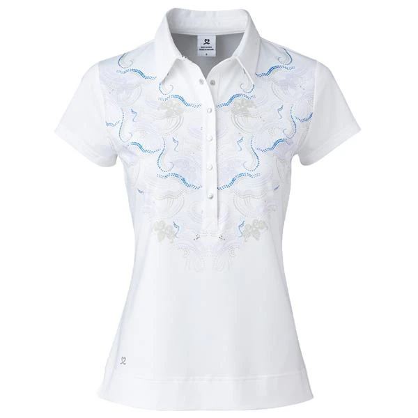 Daily Sports Ladies Viola Cap Sleeve Polo Shirt White