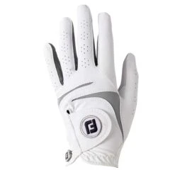 FootJoy Ladies Weathersoft Gloves Left Hand White - Grey