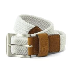 FootJoy Gents Braided Belt White