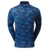 FootJoy Gents Cloud Camo Print Midlayer Navy