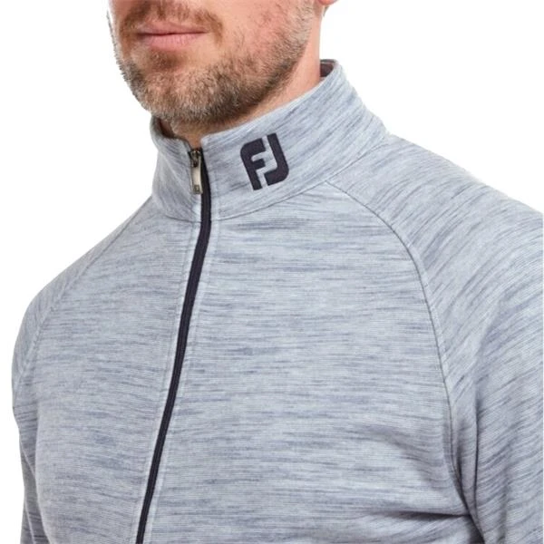 FootJoy Gents Space Dye Fleece Full-Zip Midlayer Navy - Image 3