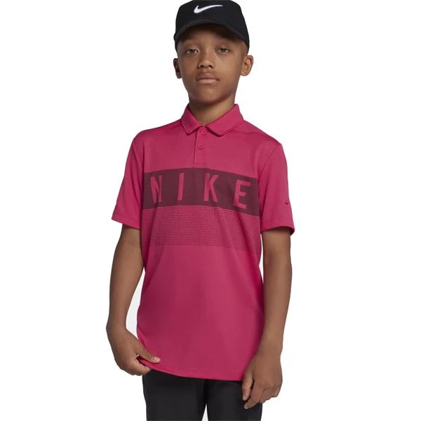 Nike Junior - Boys Dry Polo Shirt Pink (666) - Image 3
