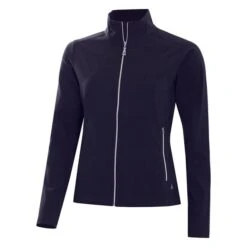 Ladies Active Stretch Soft Shell Jacket Navy