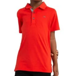 Kids Newport Polo Fiery Red