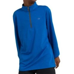 Kids Newport 1/2 Zip Top Nautical Blue - Marl
