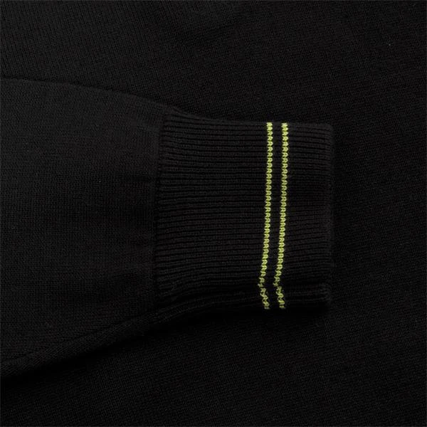 Gents Monaco Sweater Black - Lime - Image 5