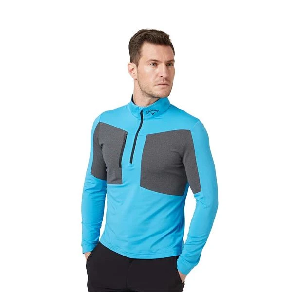 Callaway Gents Aquapel ½ Zip Pullover Malibu Blue (904) - Image 3