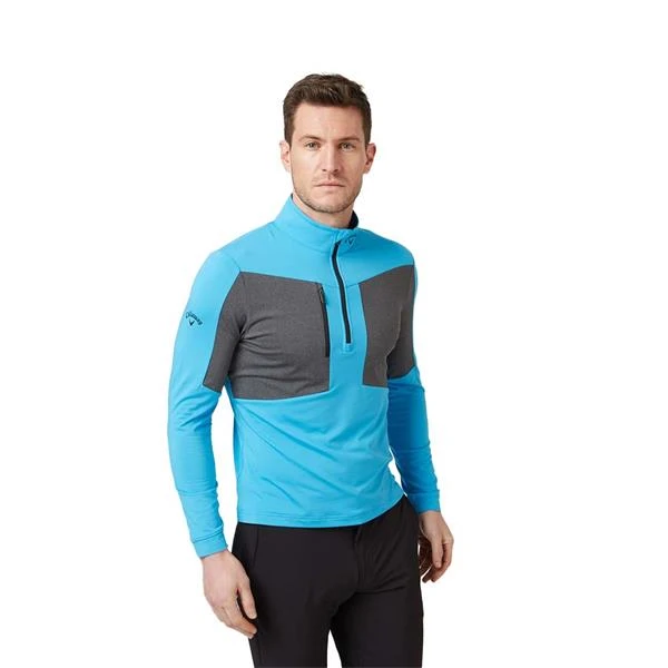 Callaway Gents Aquapel ½ Zip Pullover Malibu Blue (904) - Image 4