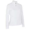 Callaway Ladies ¼ Zip Chev Top Brilliant White (123)