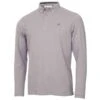 Gents Trinity Long Sleeve Polo Shirt Grey Marl