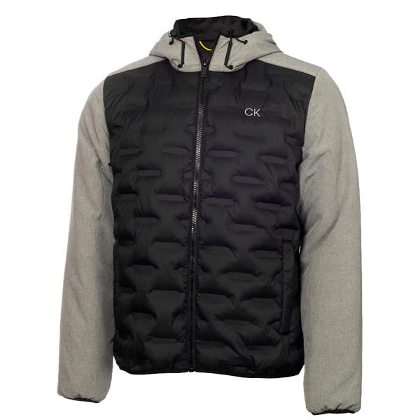 Gents Bridgeport Padded Jacket Grey Marl - Black