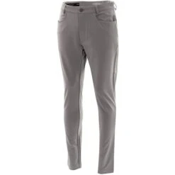 Gents 4-Way Slim Fit Stretch Trousers Silver