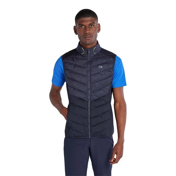 Gents 17 Mile Drive Hybrid Gilet Navy - Image 3