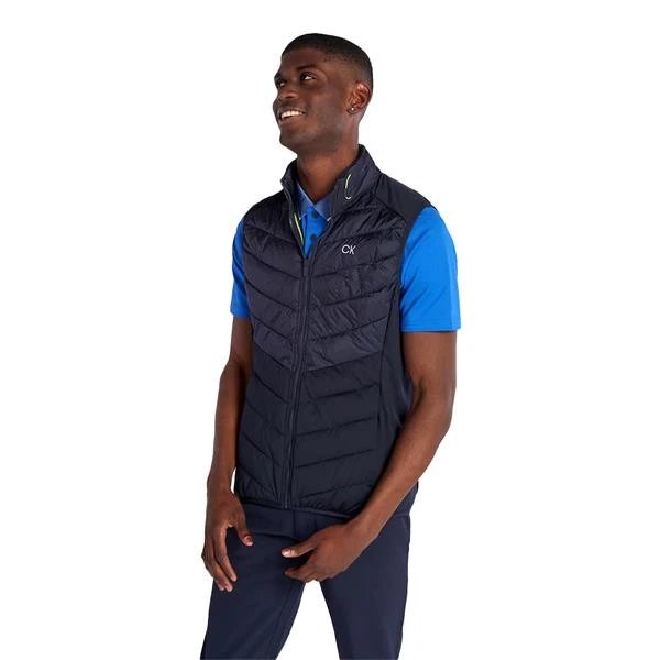 Gents 17 Mile Drive Hybrid Gilet Navy - Image 5