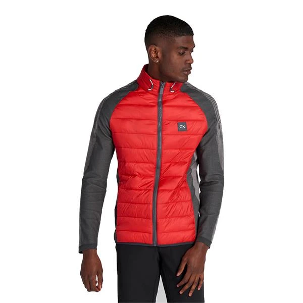 Gents Dynamo Tech Knit Jacket Urban Cardinal Red - Image 3