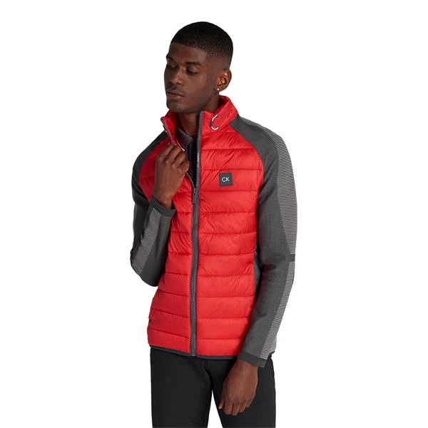 Gents Dynamo Tech Knit Jacket Urban Cardinal Red - Image 5