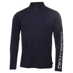 DKNY Gents College Point ¼ Zip Top Navy