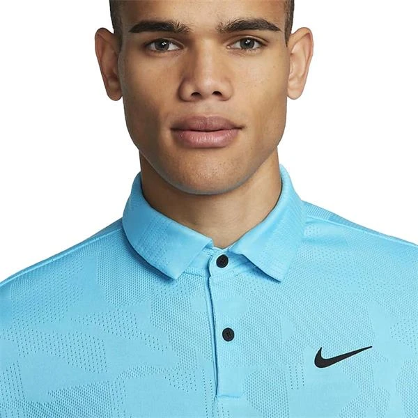 Nike Gents Dri-FIT Tour Jacquard Polo Shirt Baltic Blue Black (416) - Image 4